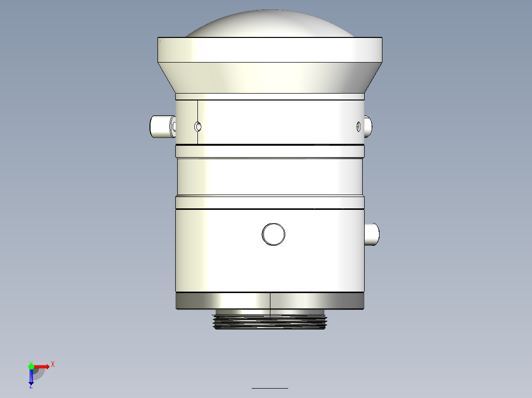 大恒相机镜头Daheng_HN-P-25M_3D_Modeling多系列图纸俯视图