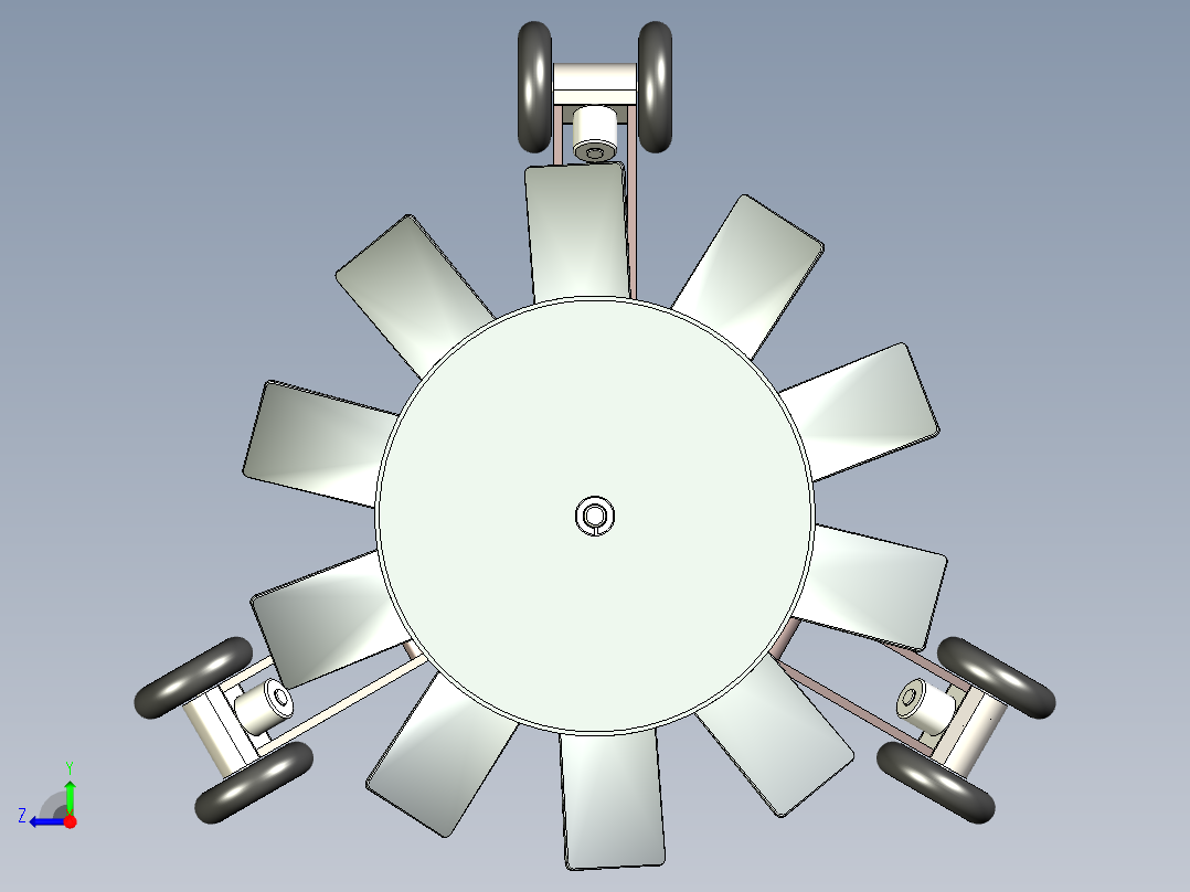 管道清污机器人右视图