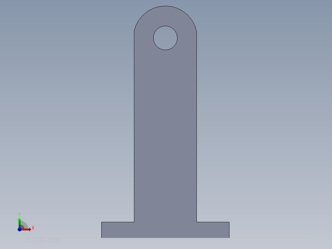 S46 摇臂支撑座前视图