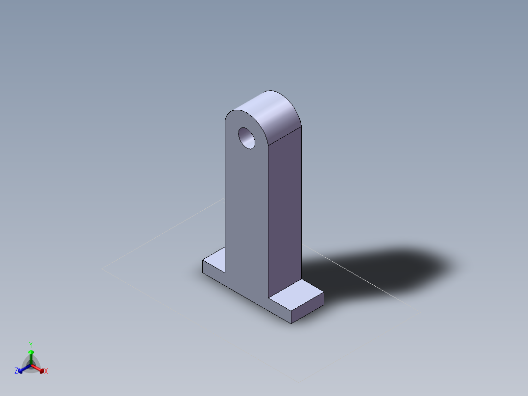S46 摇臂支撑座正等轴测图