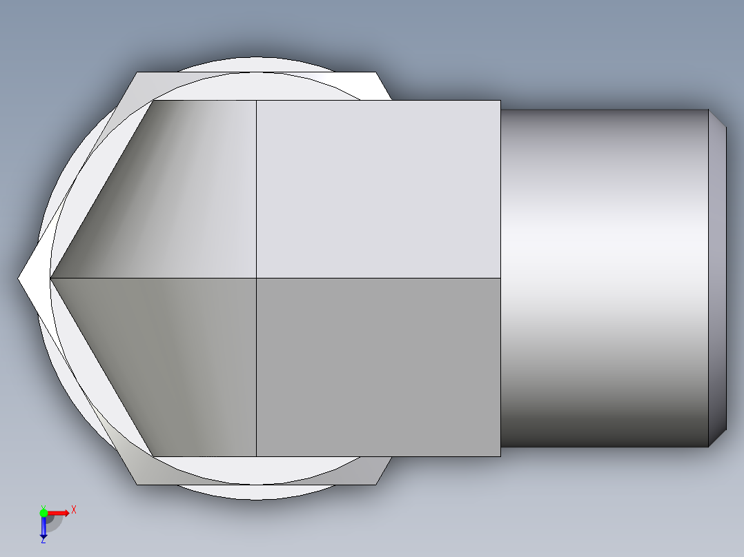 卡套式工业通用硬管接头EO_Adjustable_Locknut_elbow_WEE10SMOMDCF俯视图