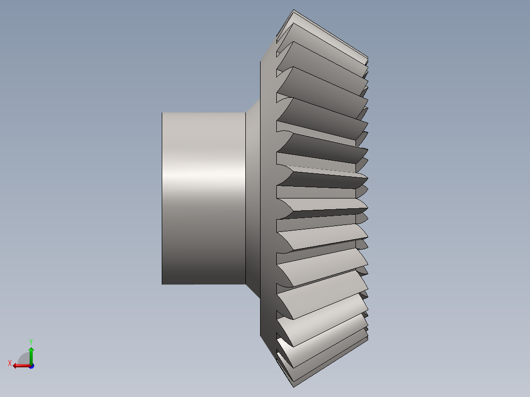 锥齿轮设计--SW后视图