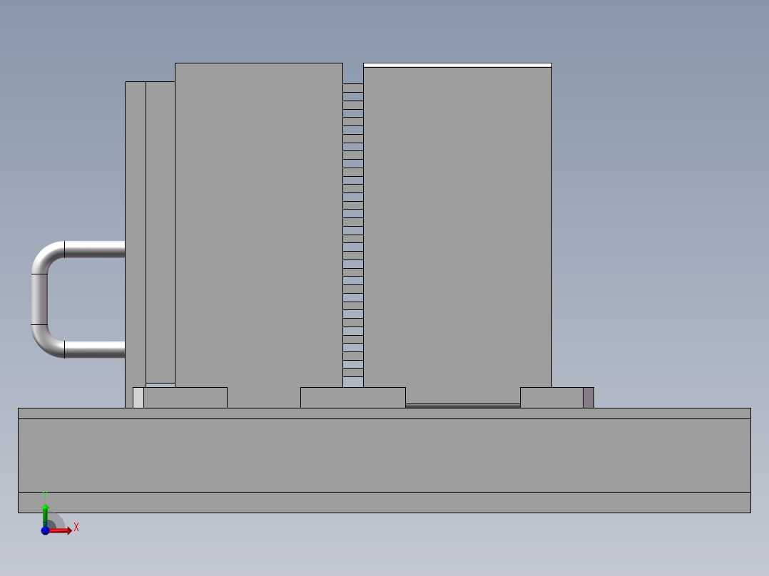 料架挤压设备前视图