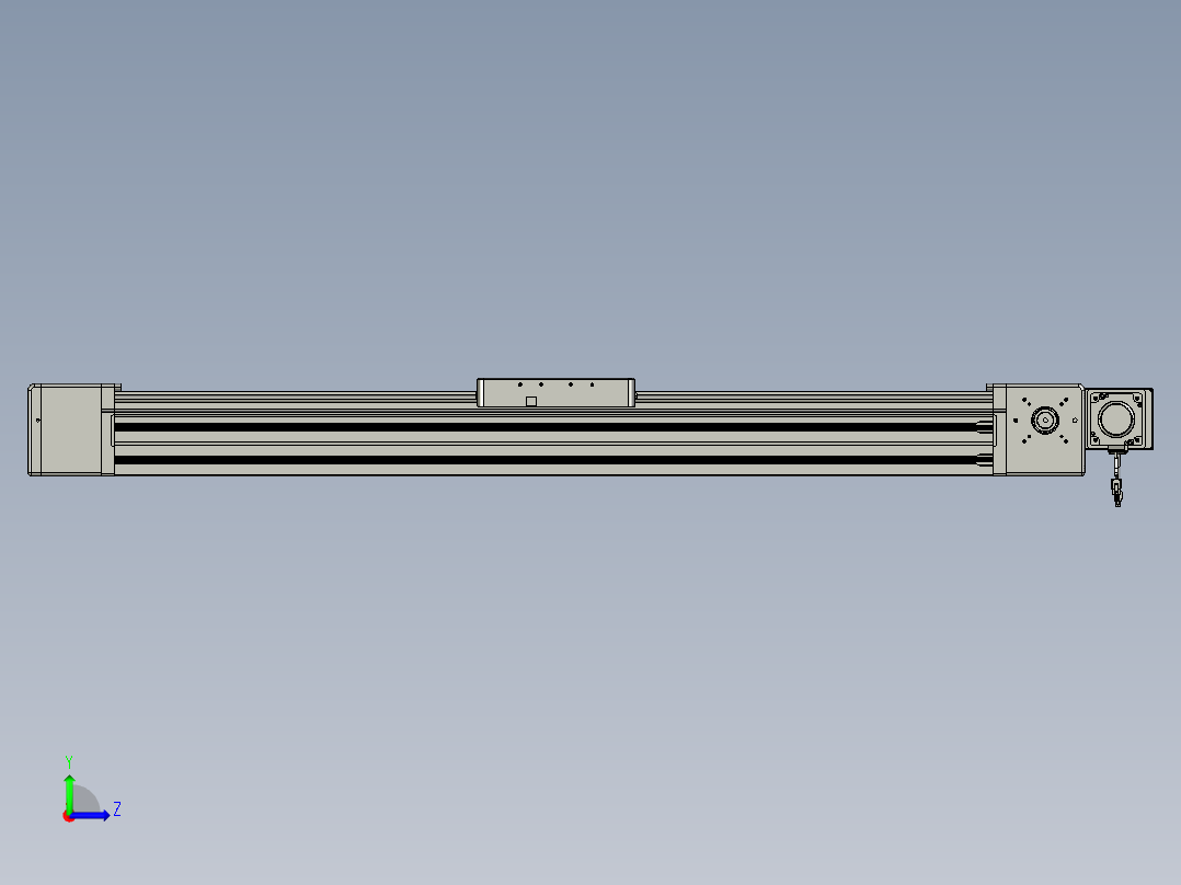 威洛博直线电机模组EB20-L224-S1050-BL-ZP75-MS3-5K左视图
