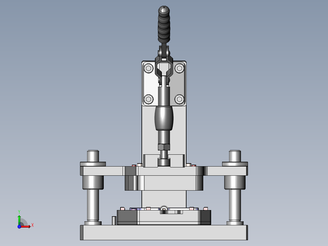 贴胶治具前视图
