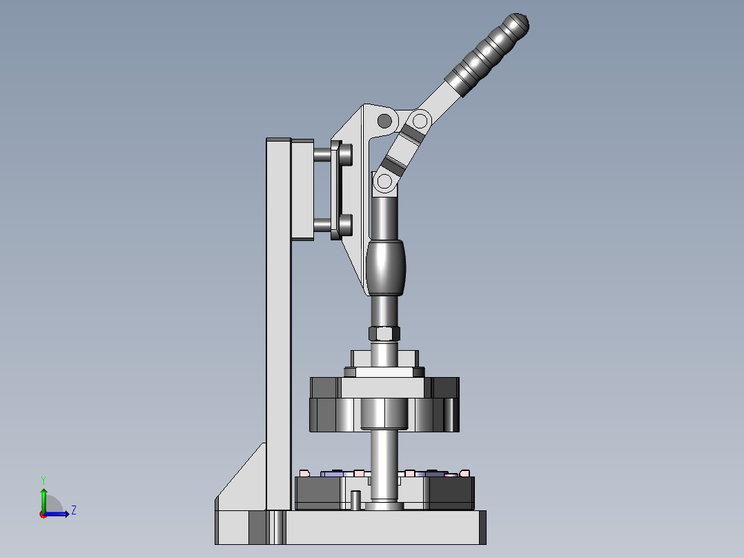 贴胶治具左视图