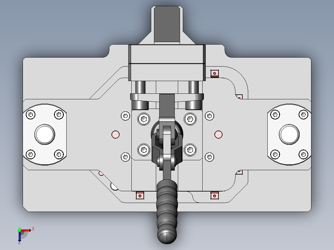 贴胶治具俯视图