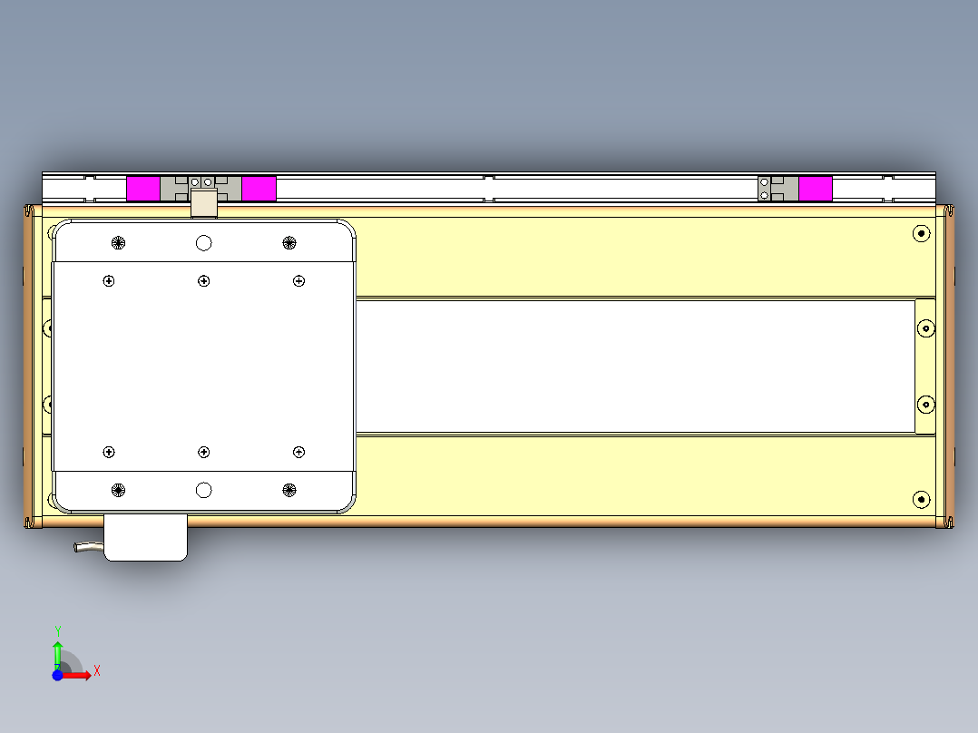 威洛博LC系列3d模型模组LC17E1Y-S300前视图