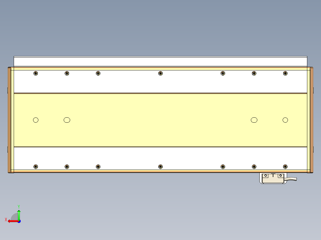 威洛博LC系列3d模型模组LC17E1Y-S300后视图