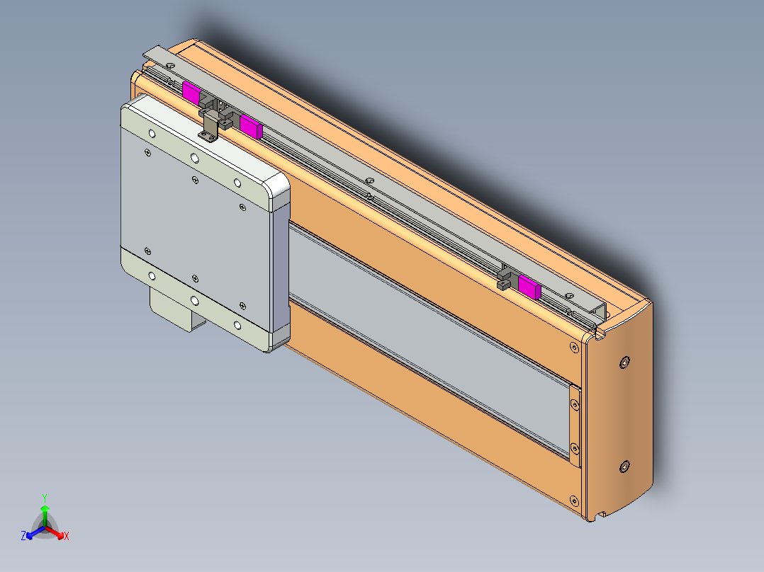 威洛博LC系列3d模型模组LC17E1Y-S300正等轴测图