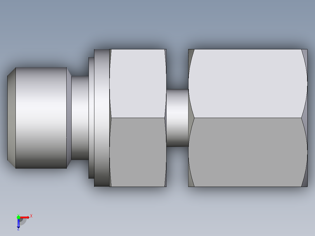 卡套式工业通用硬管接头EO_Standpipe_connector_EVGE08SMEDCF俯视图