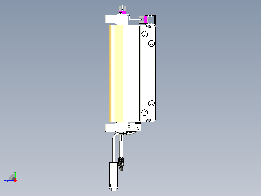 威洛博VL系列3d模型模组2VL17E2Y-S1850右视图