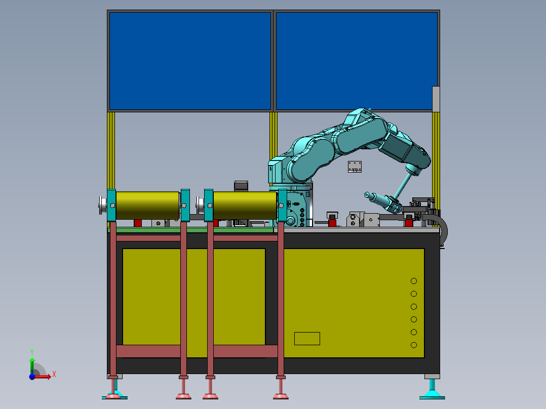 电子激光焊接机生产线sw17前视图