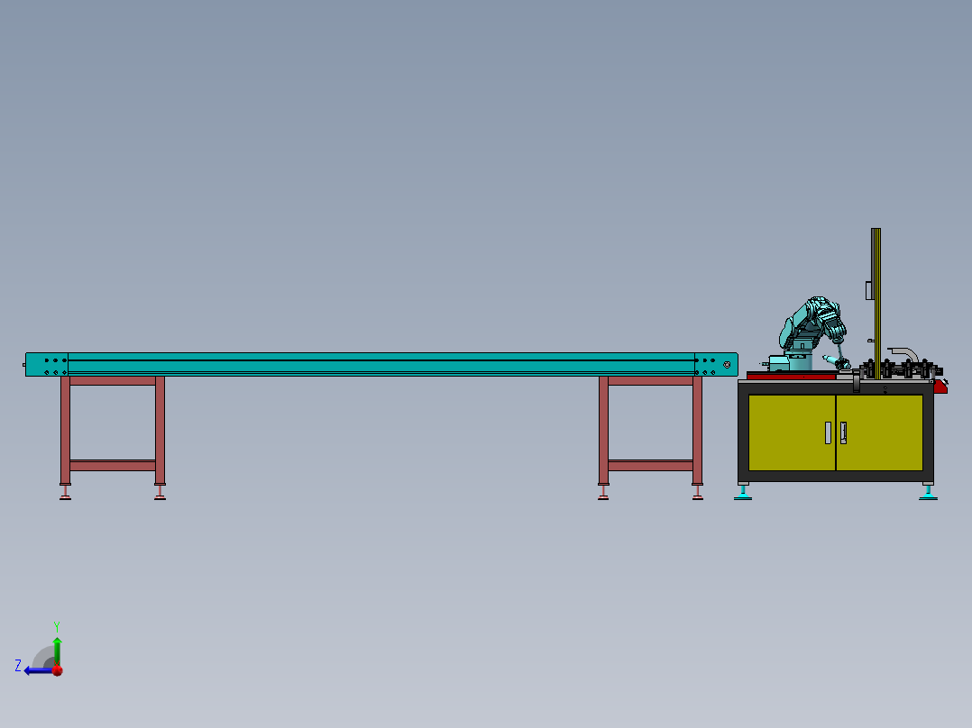 电子激光焊接机生产线sw17右视图