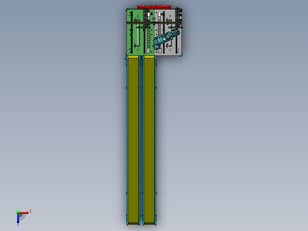 电子激光焊接机生产线sw17俯视图