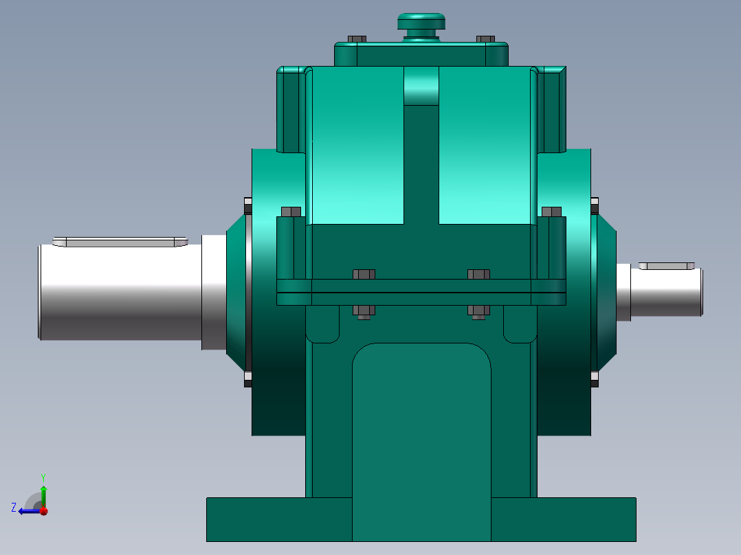 ZLY型硬齿面圆柱齿轮减速器112右视图