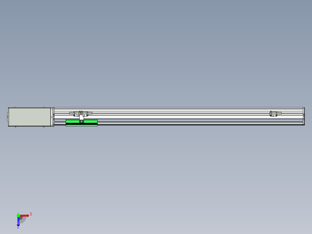 同步带滑台-半封闭B10H-L45-S650-R-P40-D3俯视图