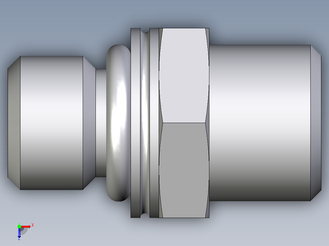 卡套式工业通用硬管接头EO_Male_Stud_connector_GEO08LMOMDCF俯视图