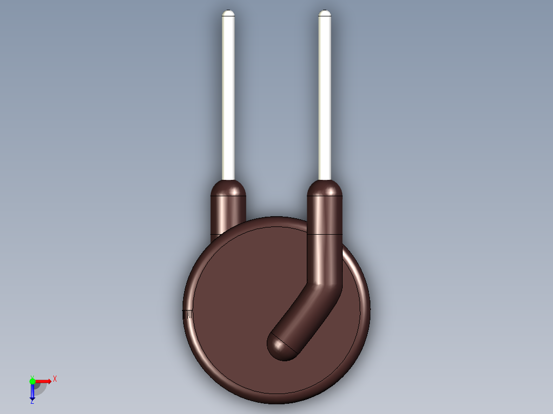 NTC浪涌电流限制器俯视图