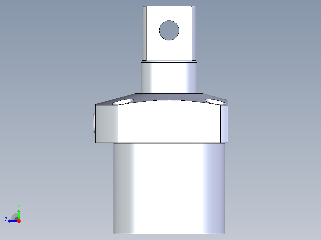 KOSMEKLG0900-Gx-P多系列多零件图纸模型右视图