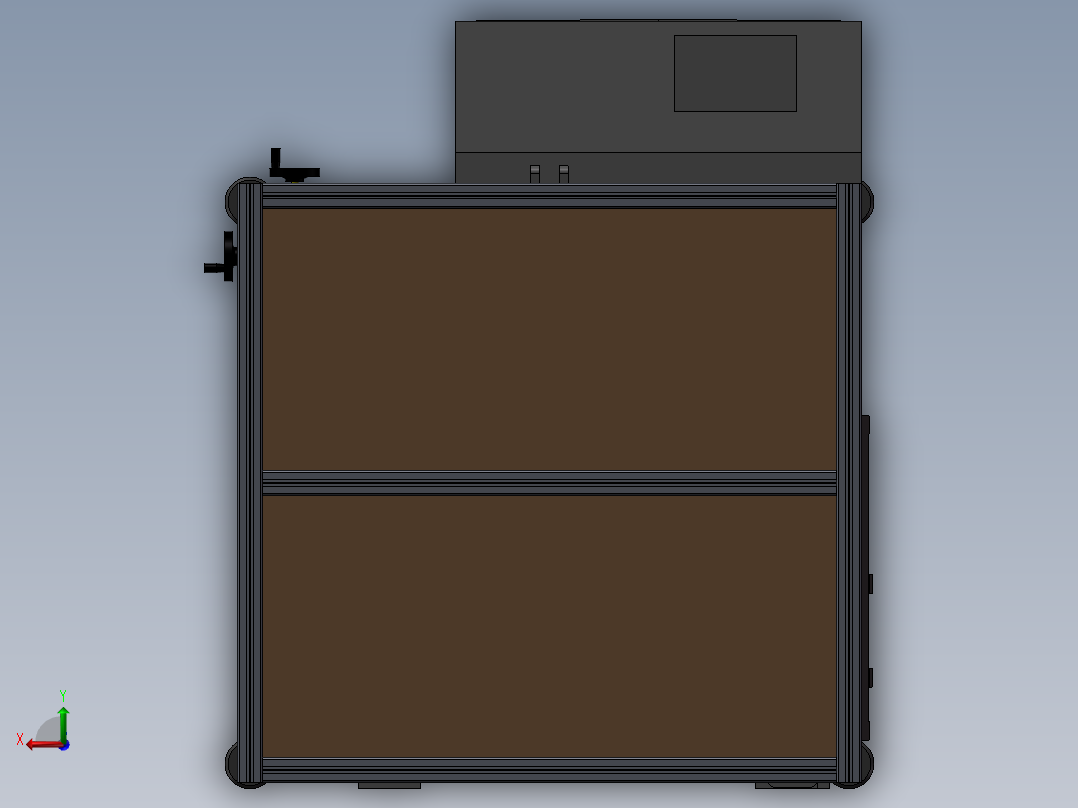 气动开箱机后视图