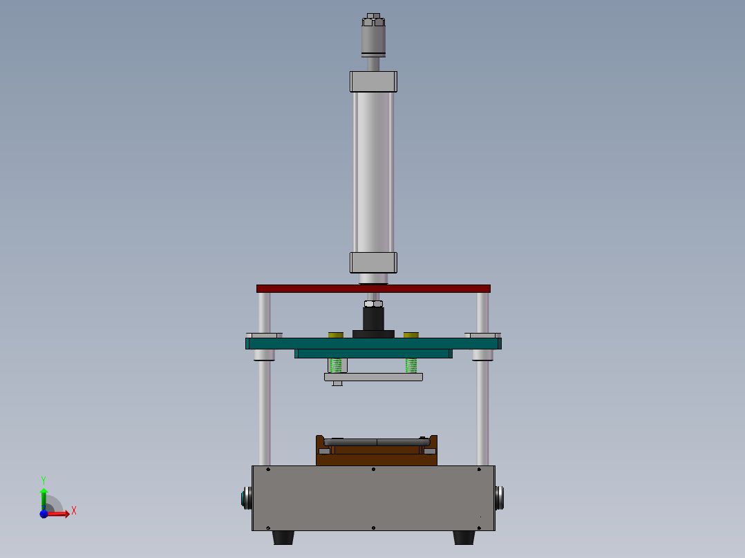 手机壳自动切水口机前视图