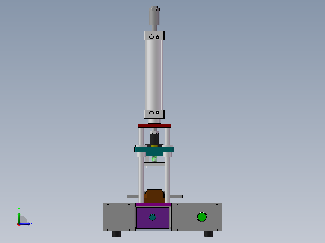 手机壳自动切水口机左视图