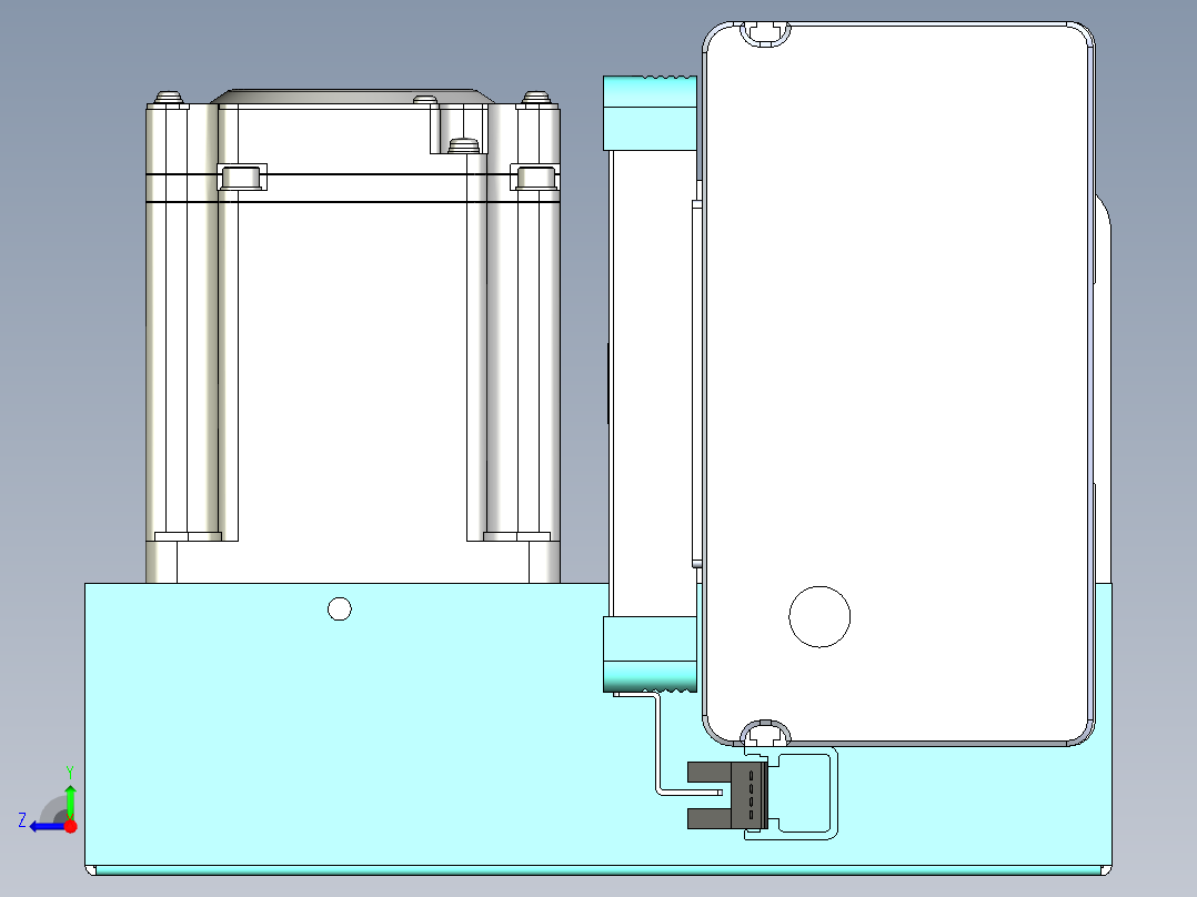 威洛博VBC同步带传动一无尘环境VBC14-L45-S1200-BLU-ZP75-C3右视图