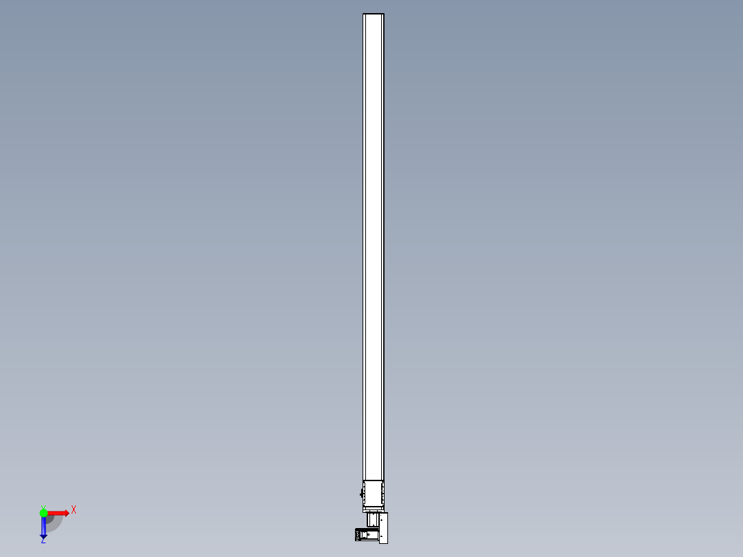 同步带全封闭直线模组TPA-HCB-105D-90-L2200-MR-Y-P20-N3俯视图