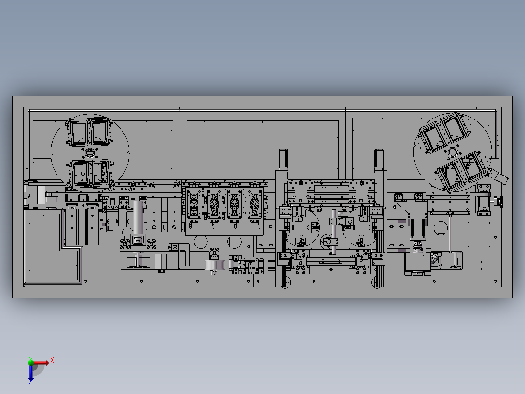 智能卡贴芯片封装机俯视图