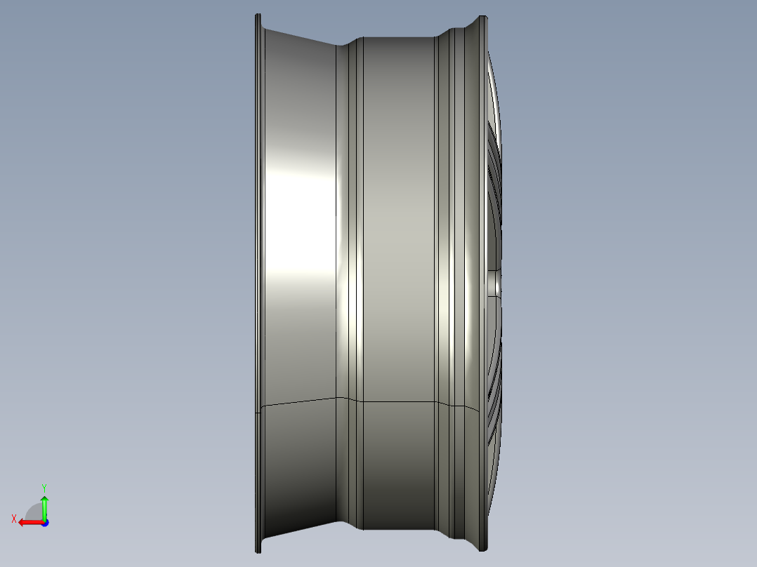HAMANN轮毂3D图纸 IGS格式后视图