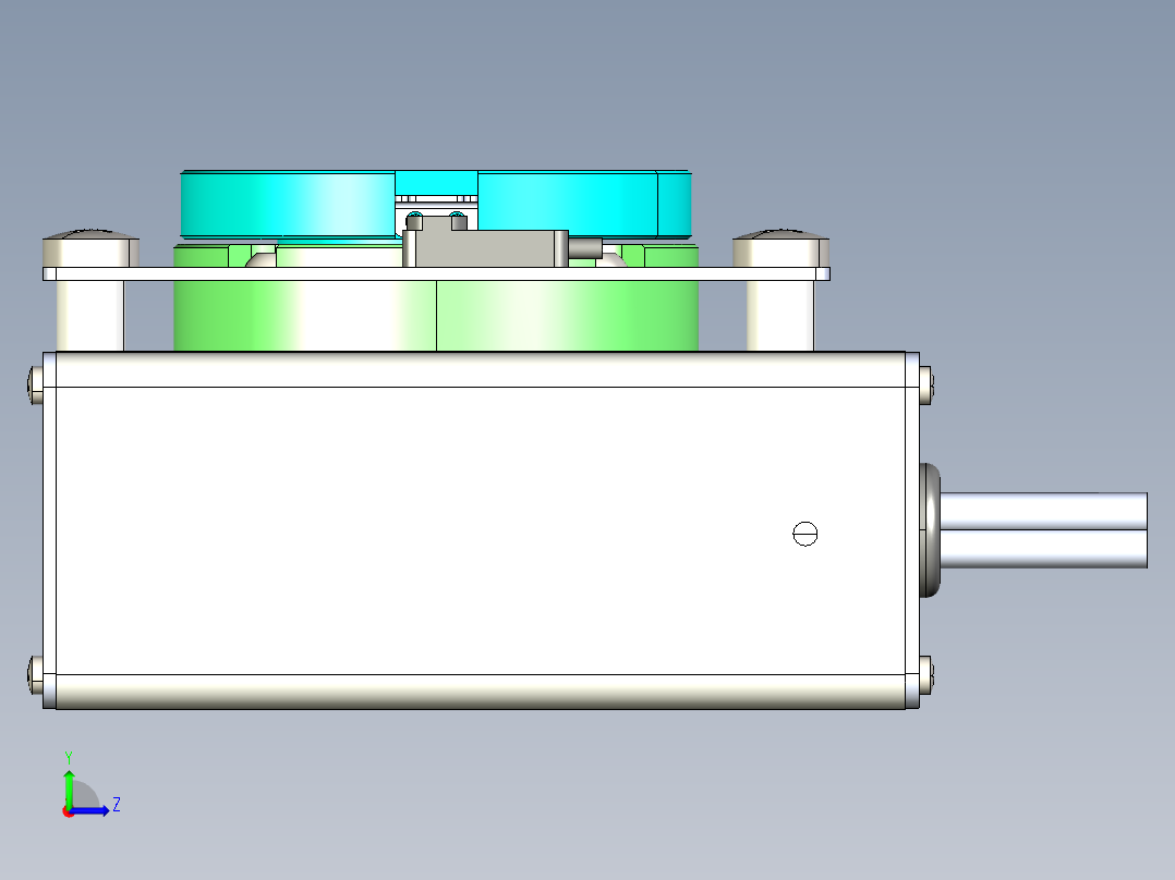 威洛博LNR电动转台LNR50-H-k-S-N左视图