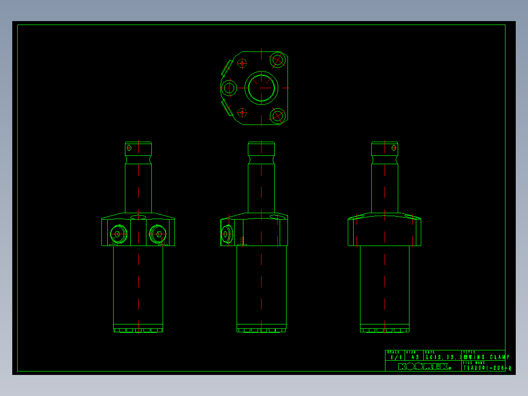 KOSMEKTLA2001-2CR-Q多系列多零件图纸模型
