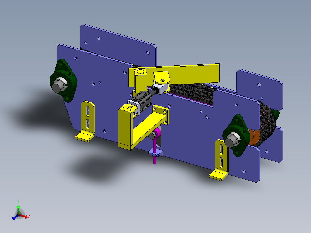 链式<span style='color: red'>输送机</span>机构
