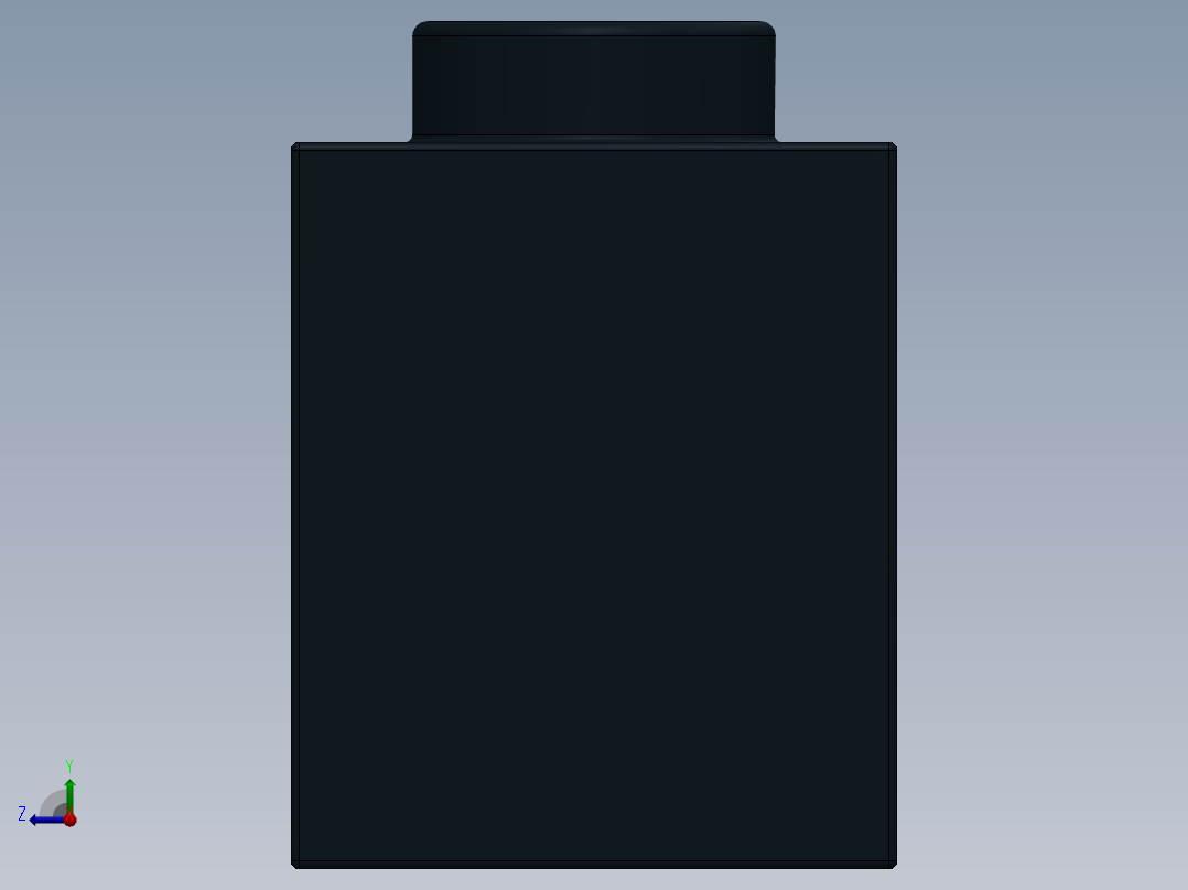 乐高机械组积木（横梁）-389426 Black Technic Brick 1 x 6 with Holes右视图