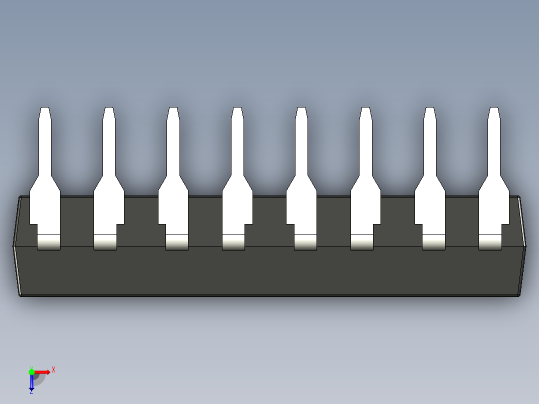 光电元件封装-DIP16-OC-BK俯视图