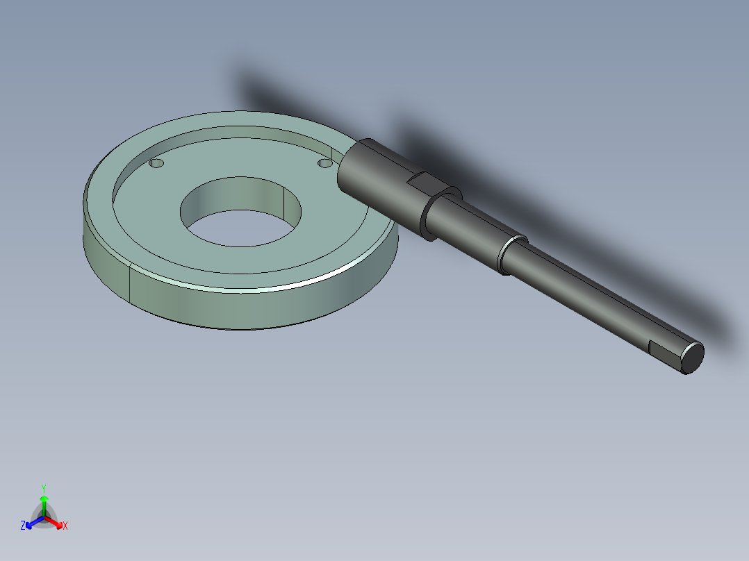 迷你加工中心刀库正等轴测图