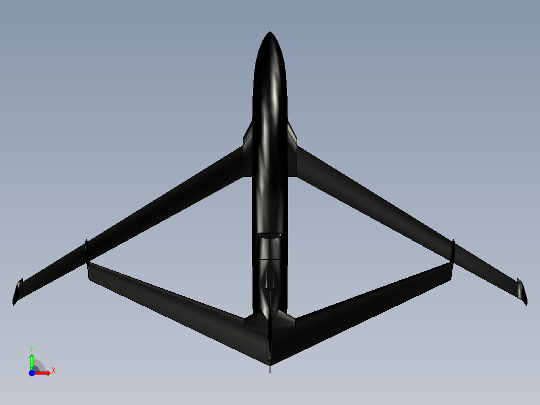 翔龙无人机前视图