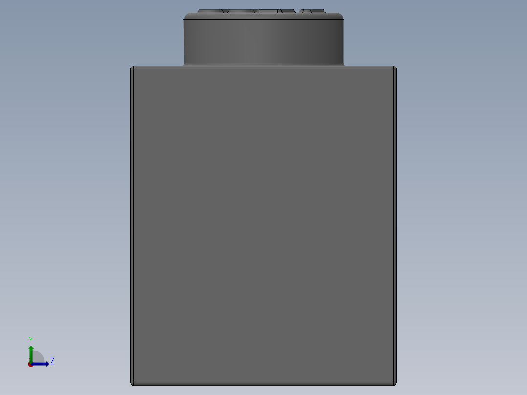 乐高套装 4421基本积木-4211392 - 3008 Medium Stone Grey Brick 1 x 8.SLDPRT左视图