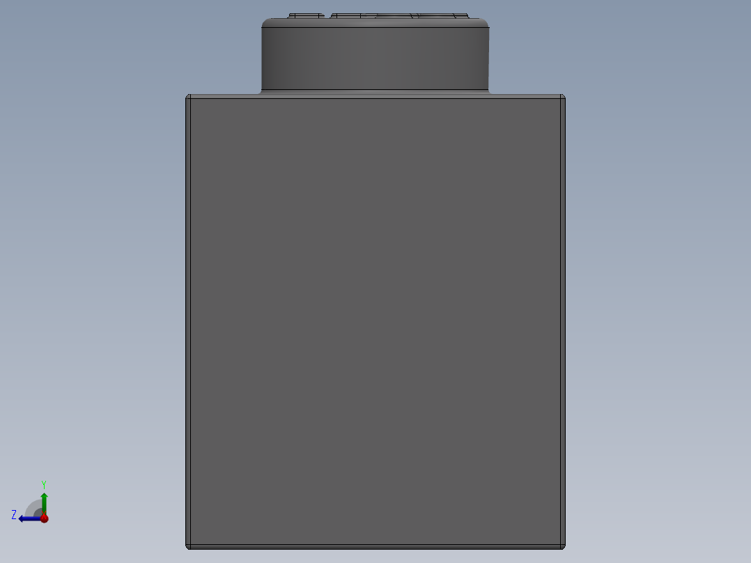 乐高套装 4421基本积木-4211392 - 3008 Medium Stone Grey Brick 1 x 8.SLDPRT右视图