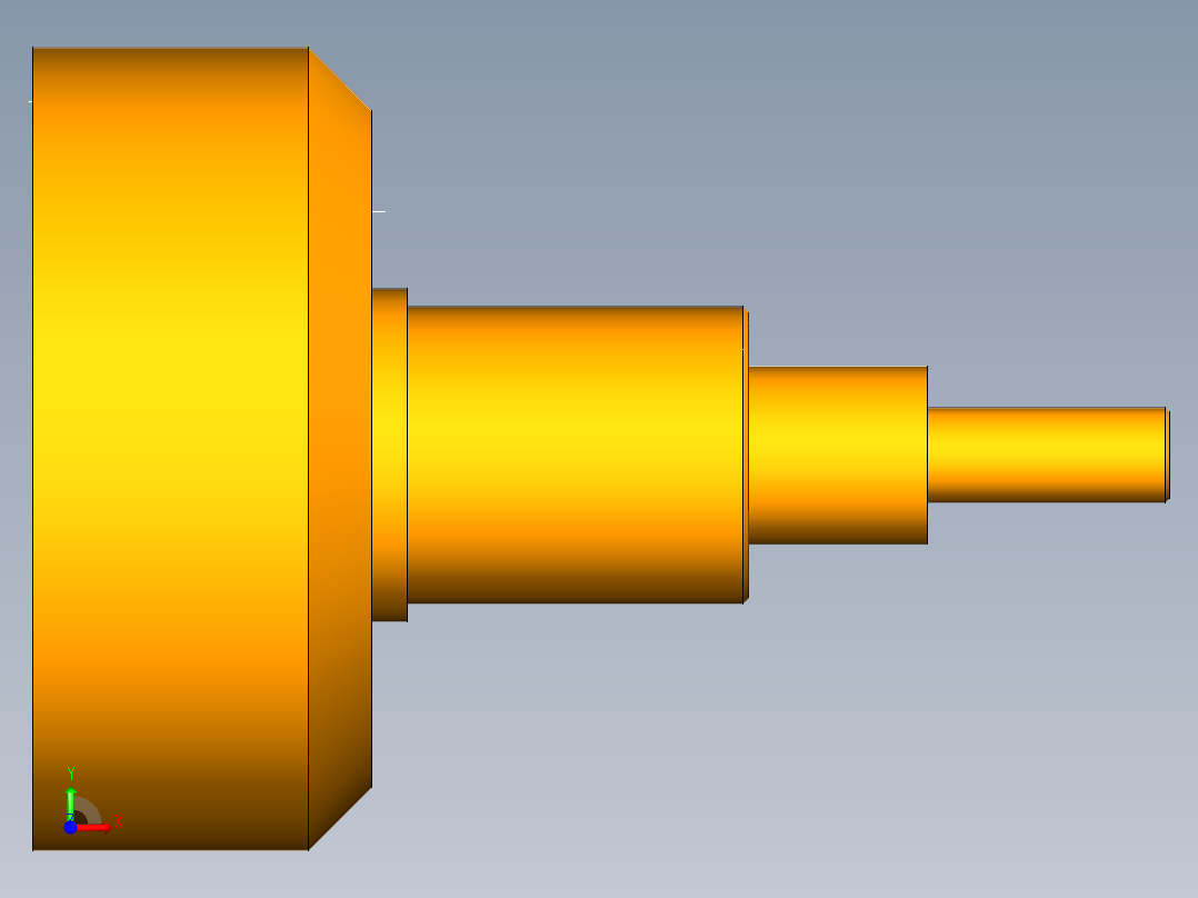 P074-3K行星齿轮减速器设计及三维UG建模前视图