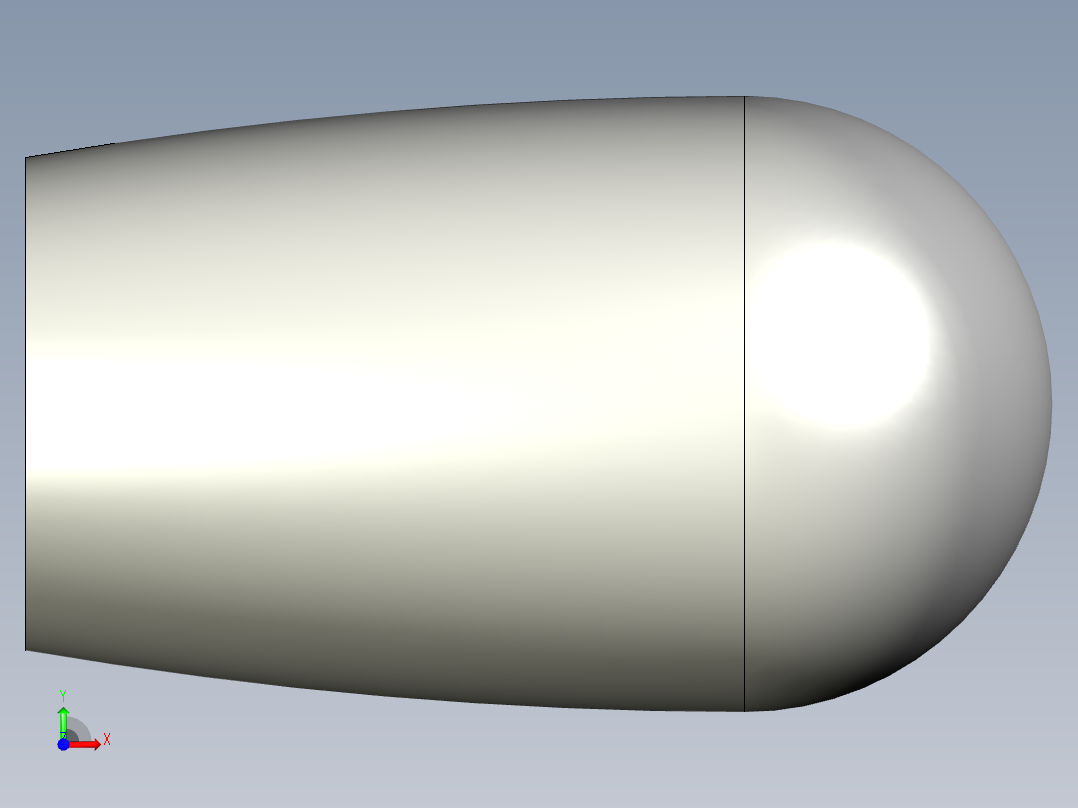 橢圓型把手(壓入式)I.222N-3D多系列多零件图纸模型前视图