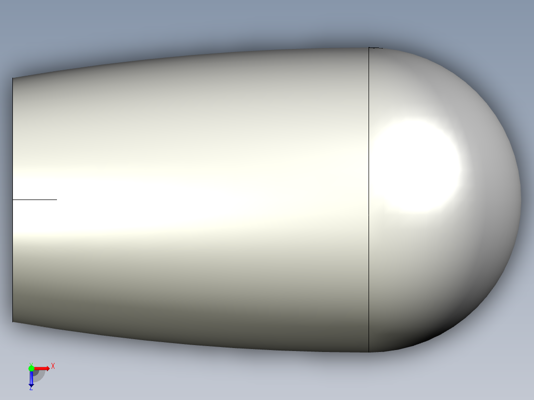 橢圓型把手(壓入式)I.222N-3D多系列多零件图纸模型俯视图