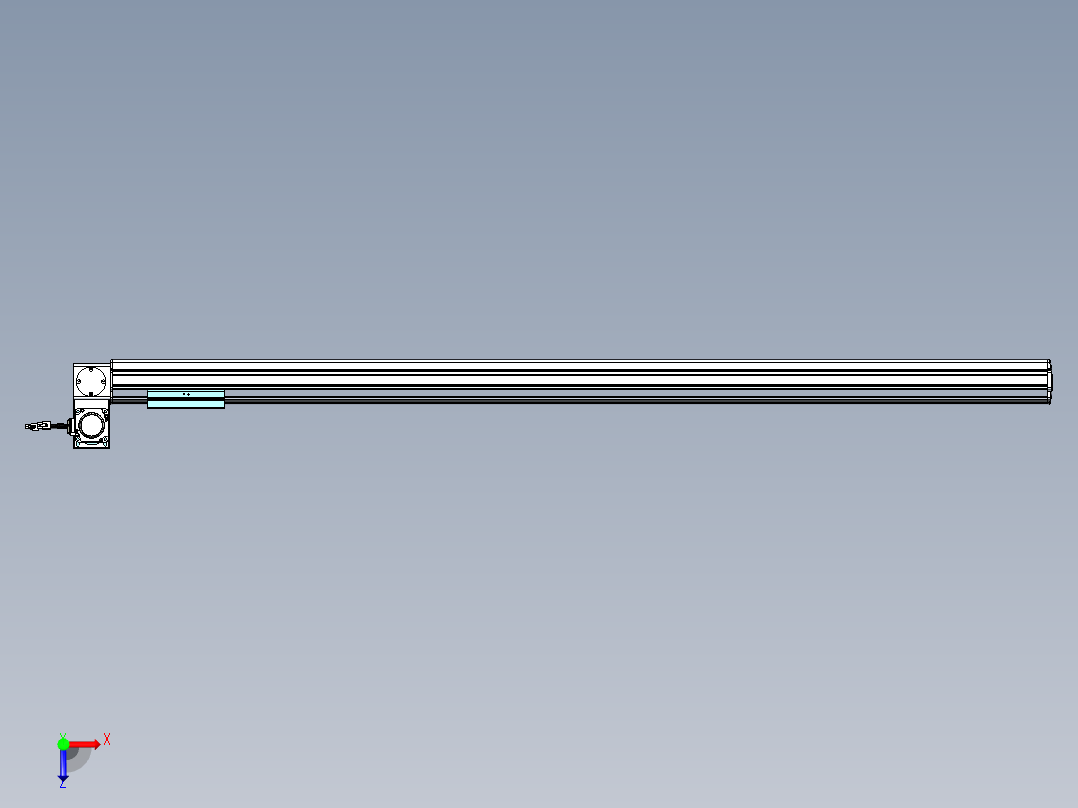 威洛博VBF同步带传动一般环境VBF14-L45-S1400-BLU-ZP40-C3俯视图