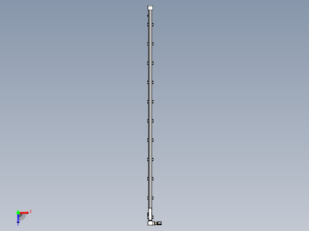 同步带滑台-欧规B8-L176-S4100-L-ZP40-D3-N5俯视图