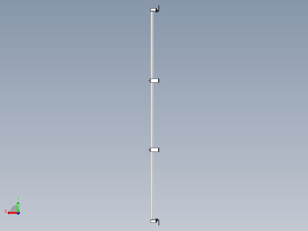 基恩士SL-JB143_side-mount_kc图纸模型后视图