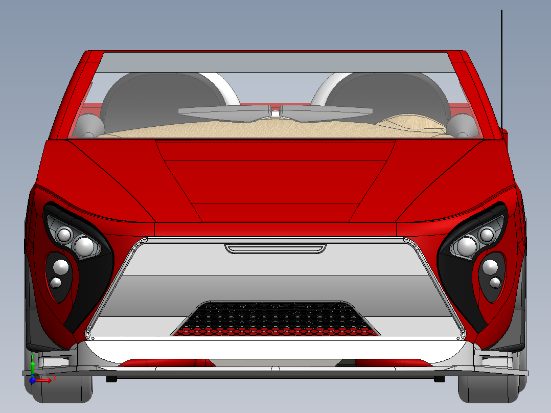 TBO标志敞篷车前视图