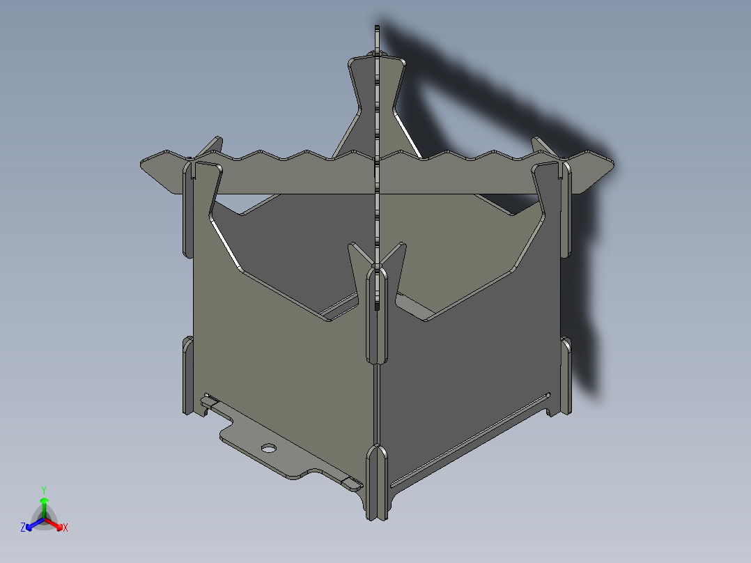 便携式扁平包装火坑