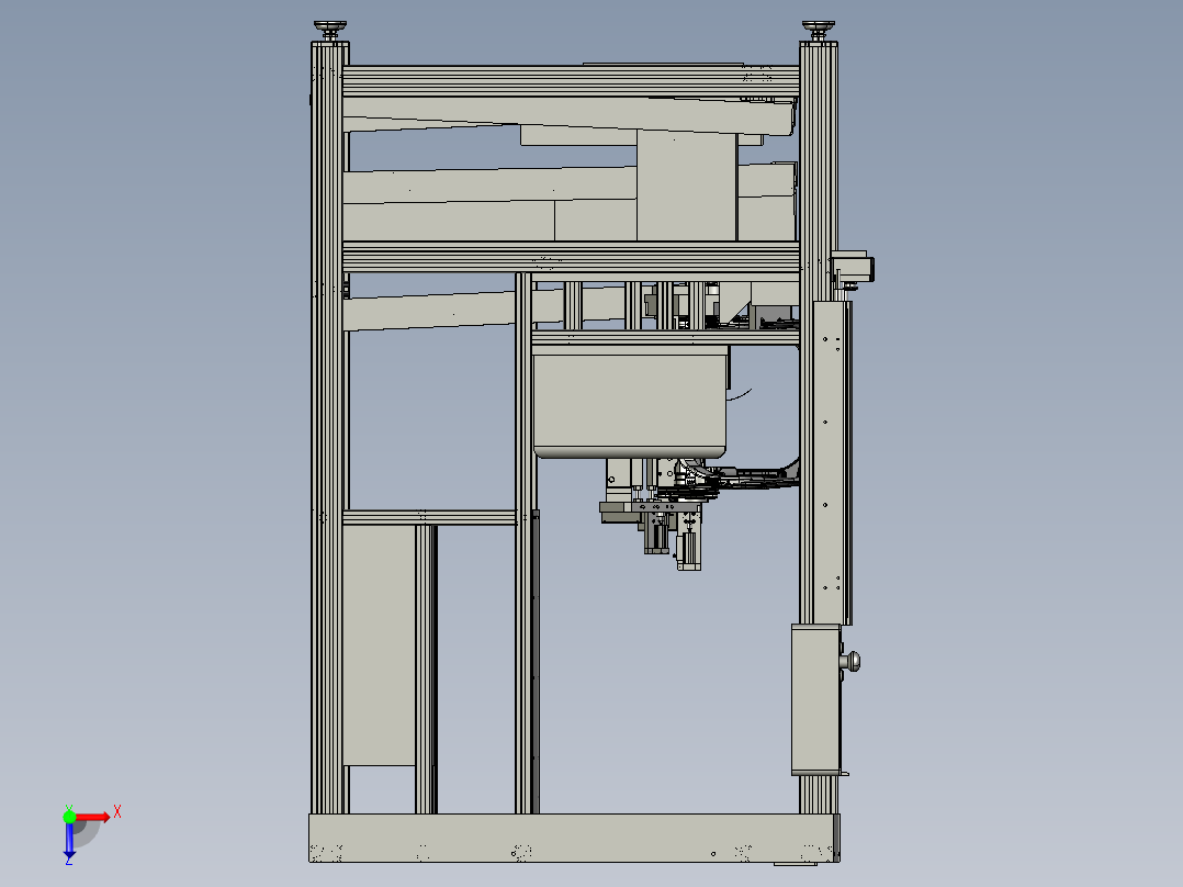 汽车座椅装配定位工装设备俯视图