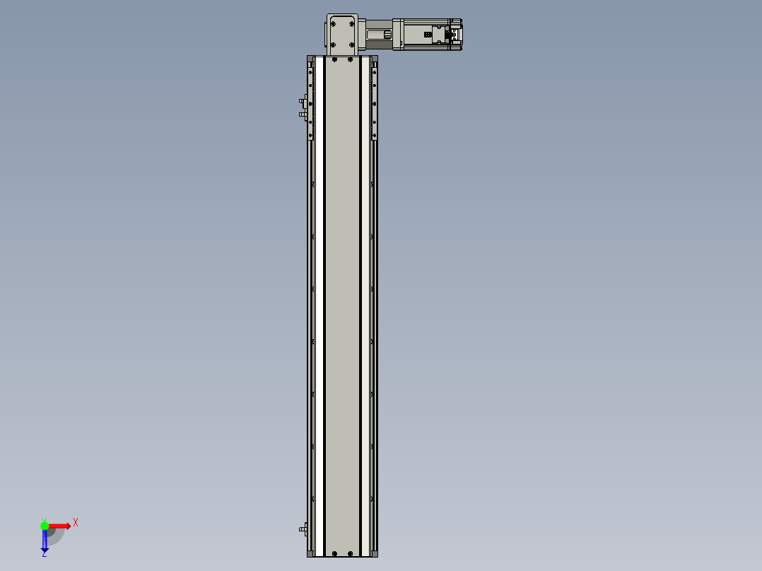 东锦同步带传动-直线滑台模组DH135B-L125-S700-BL-P400W-C3俯视图